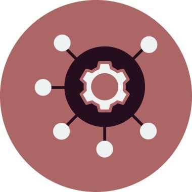 Omni kanalı. Web simgesi basit illüstrasyon