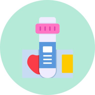 kan testi ikonu vektör illüstrasyon tasarımı