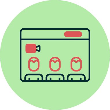 Basit Buluşma simgesinin vektör illüstrasyonu