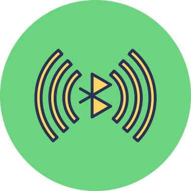 Bluetooth web simgesi, vektör çizim