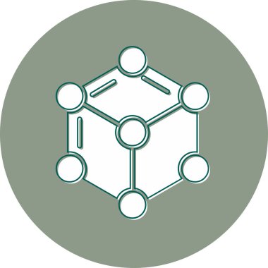 Ağ basit simgesinin vektör illüstrasyonu