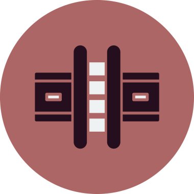 Yol simgesi vektör illüstrasyonu 