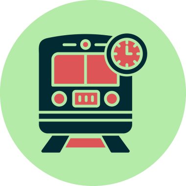 Web simgesi tren, illüstrasyon vektör  