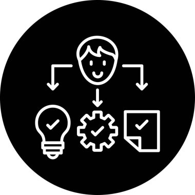 Skills web simgesi vektör çizimi