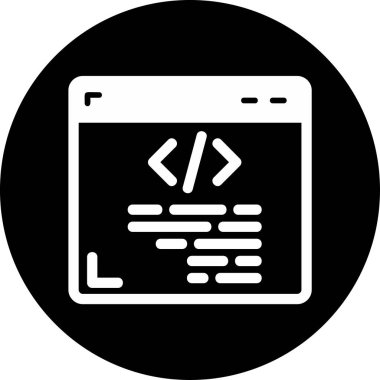 Web sitesi simgesi, vektör illüstrasyonu basit tasarım