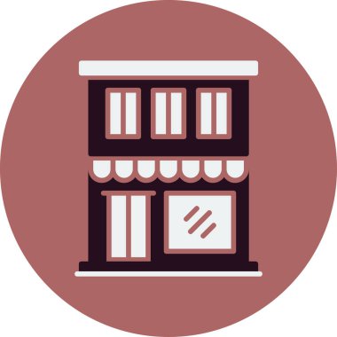 Restoran dairesi simgesi, vektör çizimi 