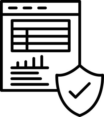 Güvenilir ağ simgesi vektör illüstrasyonu