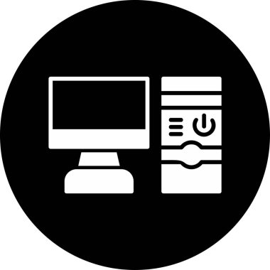 Basit Bilgisayar vektör illüstrasyonu