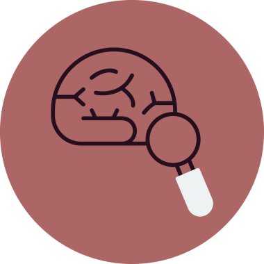 - Keşif. Web simgesi basit illüstrasyon