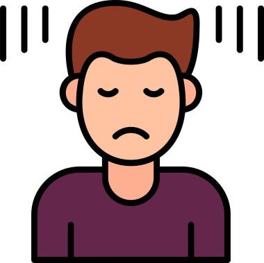 Suçlu adam. Web simgesi basit illüstrasyon