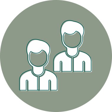 Takım. Web simgesi basit illüstrasyon