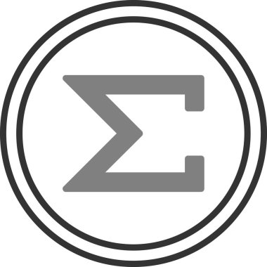 Toplam simge vektör illüstrasyon tasarımı