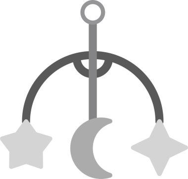 Beşik Oyuncak simgesi, vektör illüstrasyonu 