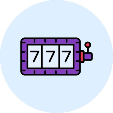 Kumarhane Kumar Makinesi ikon vektör çizimi