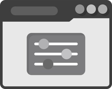 filtre ağ simgesi vektör illüstrasyonu