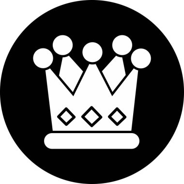 Taç. Web simgesi basit illüstrasyon 