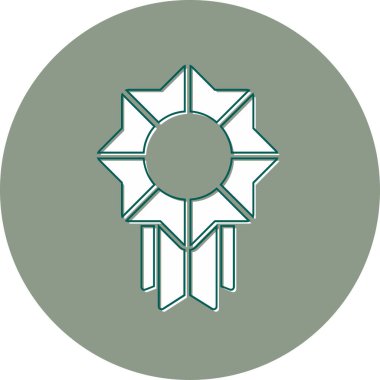 Mükemmellik. Web simgesi basit illüstrasyon