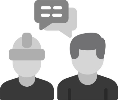 Diyalog. Web simgesi basit illüstrasyon