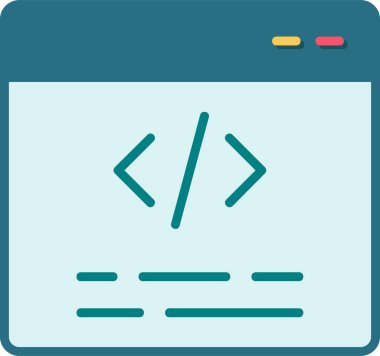 Web tarayıcı simgesi, vektör illüstrasyonu