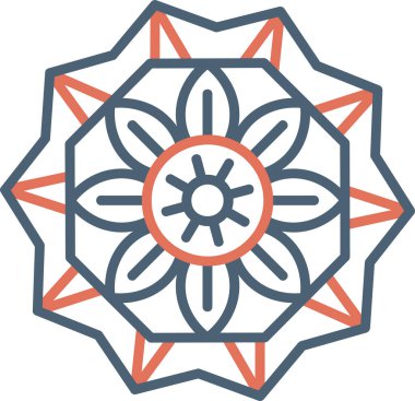 mandala tasarımı, web basit illüstrasyonu