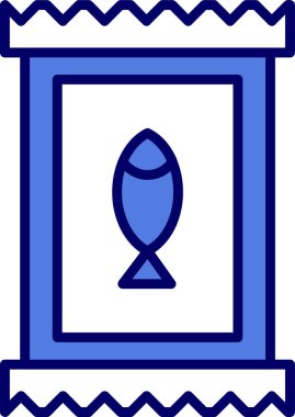 Konserve balık simge vektör çizim 