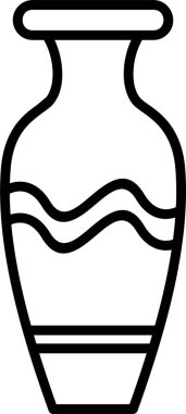 Vazo. Web simgesi basit illüstrasyon