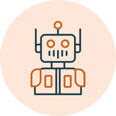 Temel vektör biçiminde robot resmi