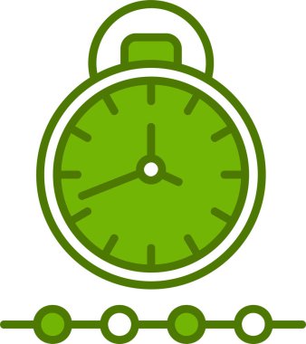 Basit Zaman simgesinin vektör illüstrasyonu