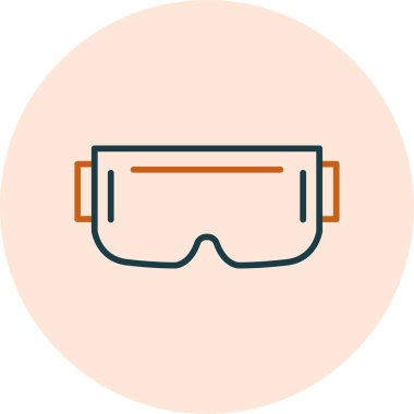 Gözlükler. Web simgesi basit illüstrasyon 