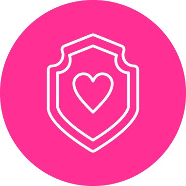 Kalp. Web simgesi basit illüstrasyon 