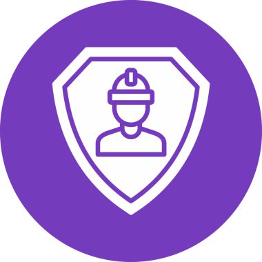 Vektör biçiminde oluşturulmuş, soyut bir şekilde basit kalkan grafiği.