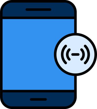 mobil yardım noktası simgesi, vektör illüstrasyonu basit tasarım