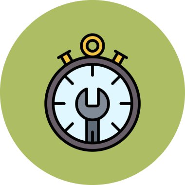 Zaman yönetimi simgesi vektör illüstrasyonu