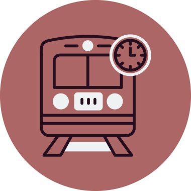 Web simgesi tren, illüstrasyon vektör  