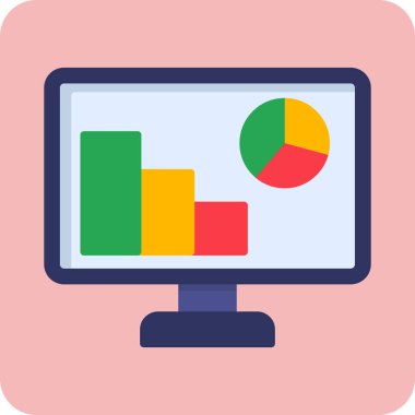 vector illustration of Analysis modern icon