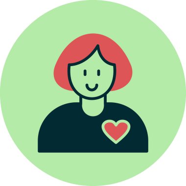 Gönüllü simgesinin vektör çizimi