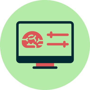 Basit Bilgisayar vektör illüstrasyonu