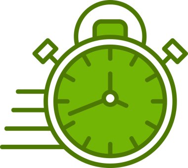 Kronometre simgesi, vektör illüstrasyonu basit tasarım