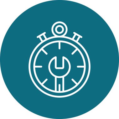 Zaman yönetimi simgesi vektör illüstrasyonu