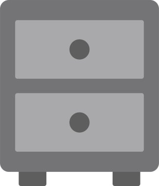 Dosya dolabı. Web simgesi basit illüstrasyon