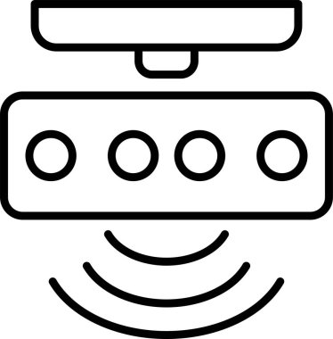 motion sensor web  icon, vector illustration