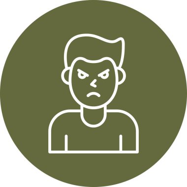 kızgın ifade vektör illüstrasyon tasarımı 