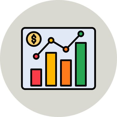 Piyasa. Web simgesi basit illüstrasyon