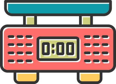 Laboratuvar tartısı. Web simgesi basit illüstrasyon