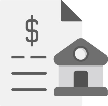 Basit ipotek işaretinin vektör simgesi