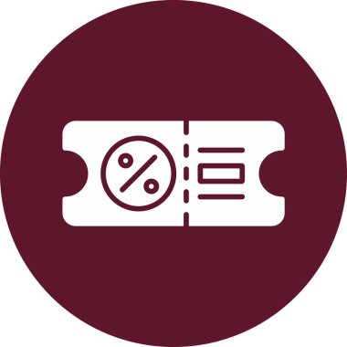 İndirim Coupon etiketi vektör illüstrasyonu