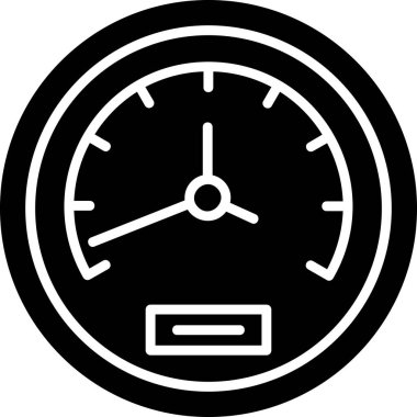 Speedometer web simgesi, vektör illüstrasyonu
