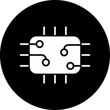 Çip simgesi vektör illüstrasyon tasarımı