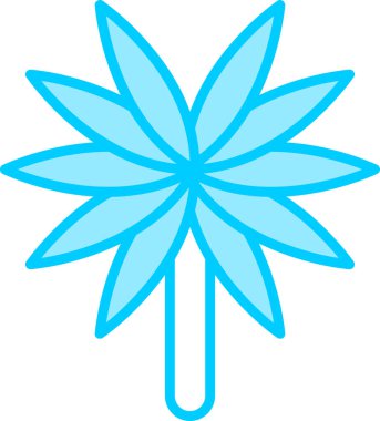 Örümcek Bitkisi simgesinin vektör çizimi