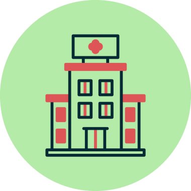 hastane simgesi oluşturma - taslak biçimi